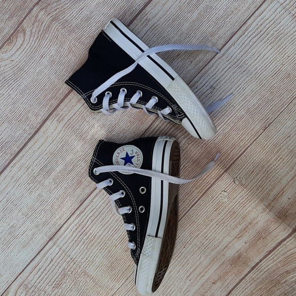 Converse Other - Black high top converse sneakers size 10.5 toddler